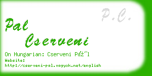 pal cserveni business card